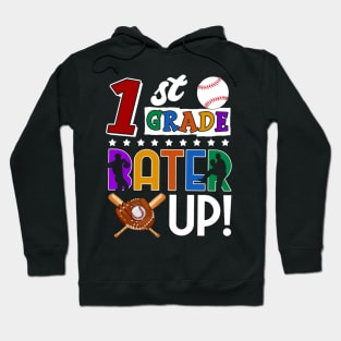 1st Grade Batter-up! Baseball Back to School Hoodie